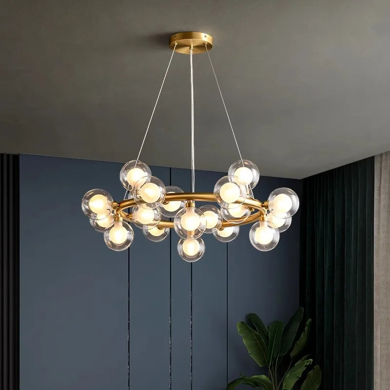 Copper Vintage LED Chandelier
