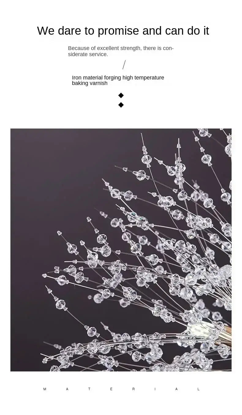 DecorBites™ Starry Sky Crystal Pendant Light Fixture