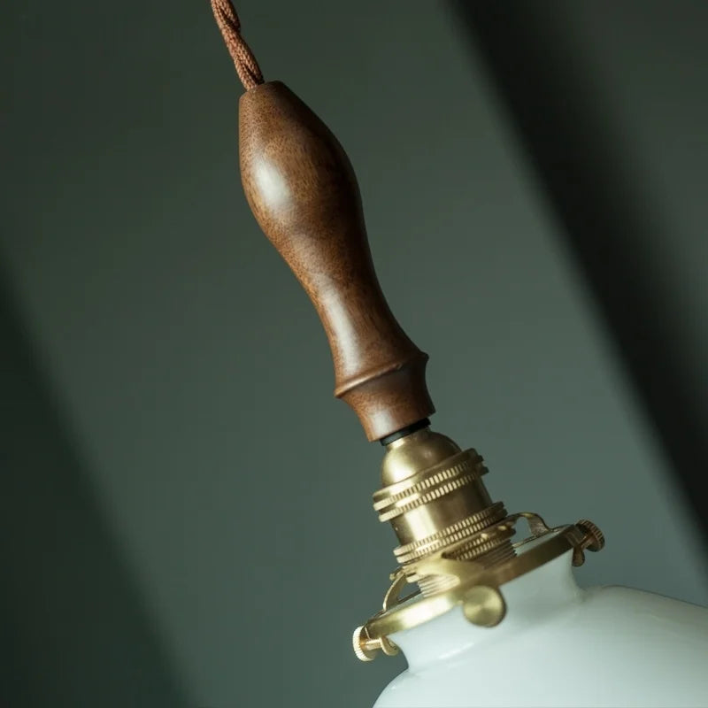 DecorBites™ Glass LED Pendant Flower Lampshade for Bedroom & Living Room Decor