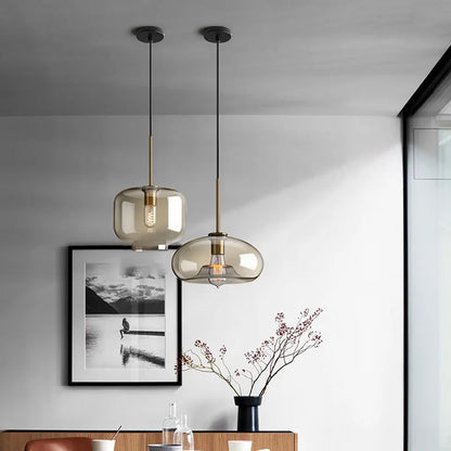 DecorBites™ Glass Pendant Lights Dining Kitchen Bar Chandelier
