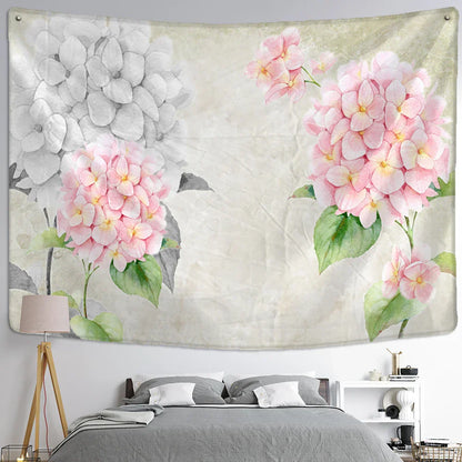 Bohemian Floral Tapestry Wall Hanging for Aesthetic Room Decor by Decobites