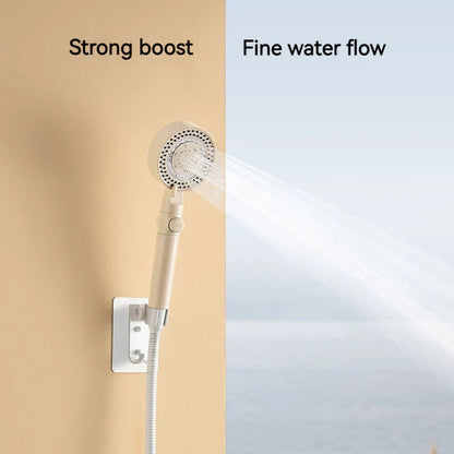 DecorBites™ Black Gas Rain Mist Shower Head for High Water Pressure and Polished Look