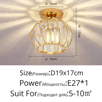 Lámpara de araña LED nórdica de cristal DecorBites™ para iluminación interior moderna