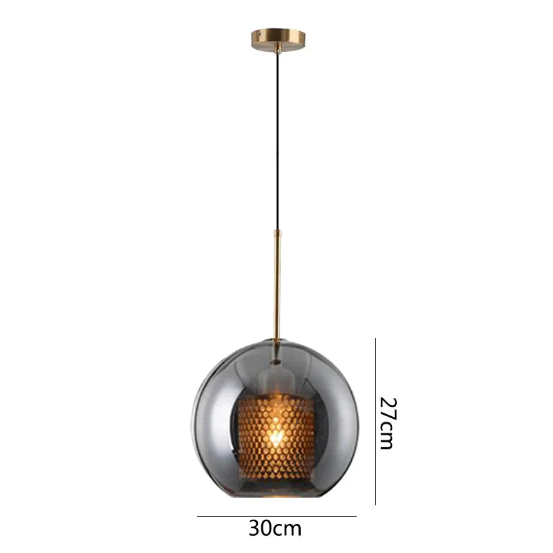 DecorBites™ Glass Pendant Lights: Nordic Style Dining Kitchen Bedroom Lighting Fixtures