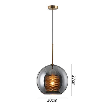 DecorBites™ Glass Pendant Lights: Nordic Style Dining Kitchen Bedroom Lighting Fixtures