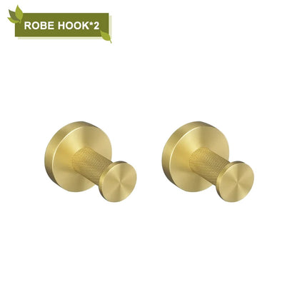 DecorBites™ Brushed Gold Bathroom Accessories Set