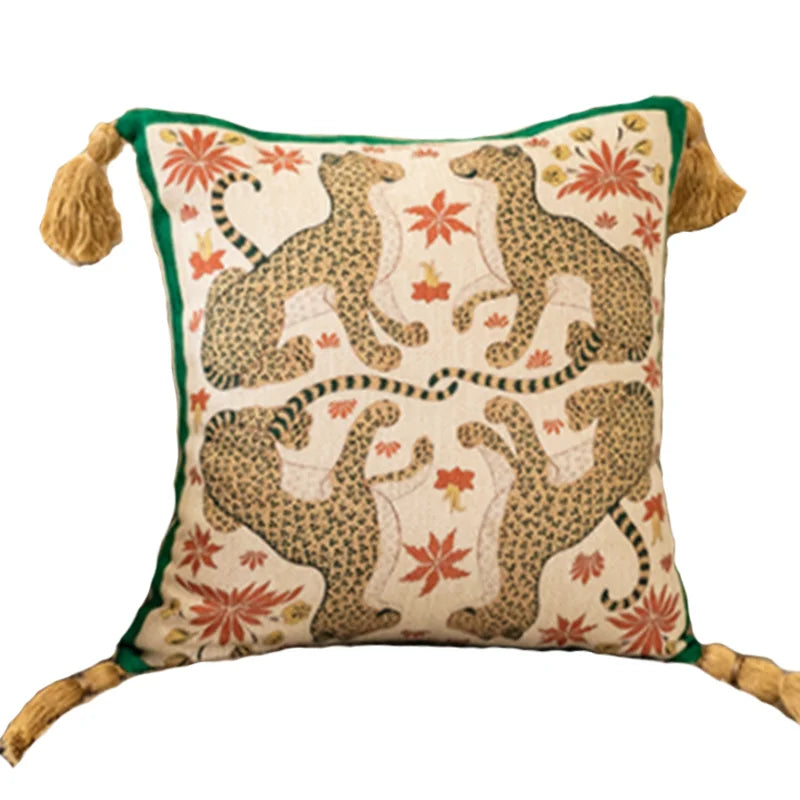 DecorBites™ Elephant Jungle Paradise Throw Pillow Cover