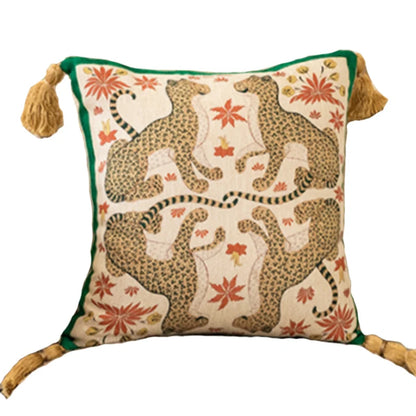 DecorBites™ Elephant Jungle Paradise Throw Pillow Cover