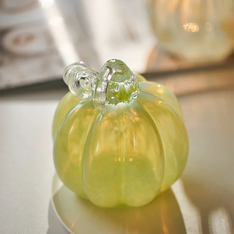 Gold Gradient Glass Pumpkin