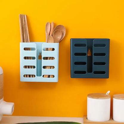 DecorBites™ Kitchen Utensils Organizer Rack - Wall-mounted Storage for Tableware and Cutlery