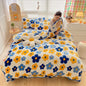 Decobites Polka Dot Milk Velvet Queen Bedding Set with Sheets & Pillowcases