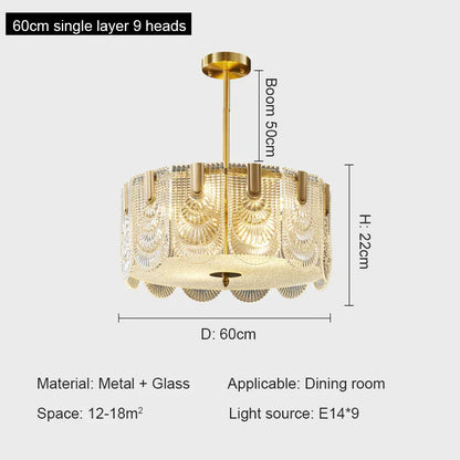 DecorBites™ Crystal Chandelier: Modern Luxury Ceiling Lamp for Living Room, Bedroom, or Restaurant