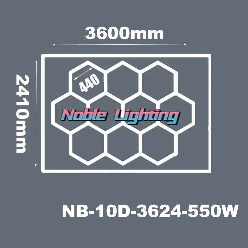 DecorBites™ Hexagon LED Ceiling Light: High-Performance, Best-Selling, Honeycomb Design