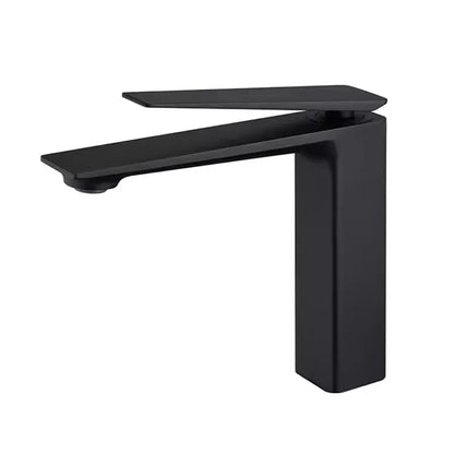 DecorBites™ Gold Basin Faucet, Gray Bathroom Mixer Tap, Single Handle Waterfall Faucet