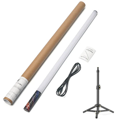 Trípode con barra de luz LED DecorBites™: Mood1 85 cm, modo música RGB para estudio de fotografía y vídeo.