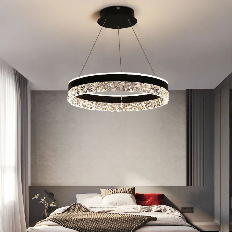 Modern White Ring LED Pendant Light