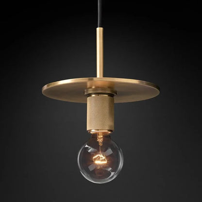 DecorBites™ Gold LED Pendant Light – Luxury Nordic Retro Design