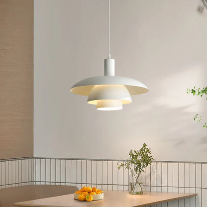 Lámpara colgante nórdica para restaurante DecorBites™ estilo crema PH5, lámpara de mesa de bar con forma de platillo volante