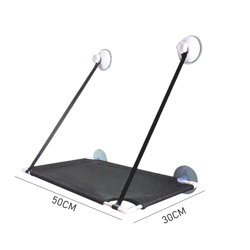 Cama colgante para gatos DecorBites™ con ventosa para ventana, hamaca, radiador, cama para mascotas duradera y lavable