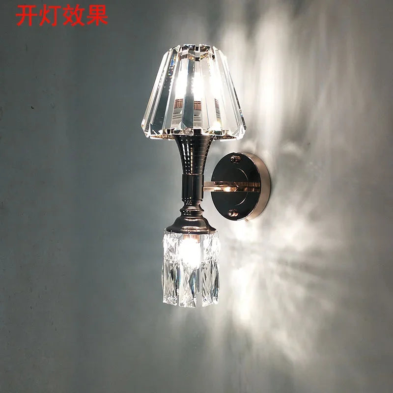 Lámpara de pared de cristal K9 Decorbites™ para iluminación atmosférica en sala de estar y dormitorio