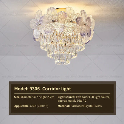 DecorBites™ Crystal Chandelier: French Cream Style Light Luxury for Living Room and Master Bedroom