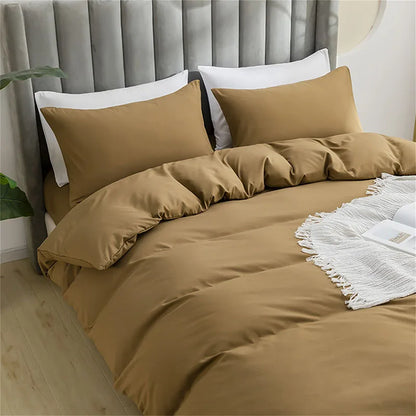 DecorBites™ Brushed Duvet Cover Set | Soft Skin-Friendly Bedding | Full Queen King Twin Sizes