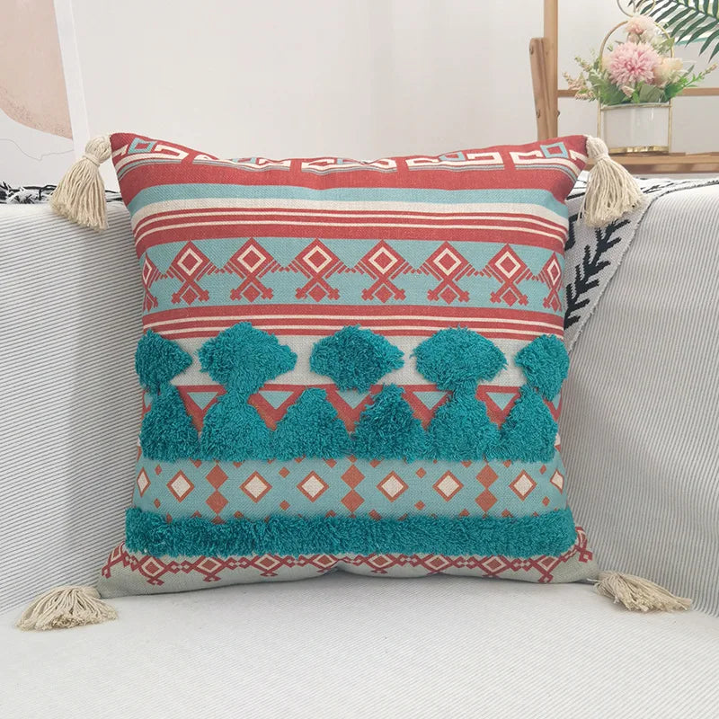 DecorBites™ Geometric Bohemian Pillow Case 45cmx45cm - Home Decor Couch Cushion Cover