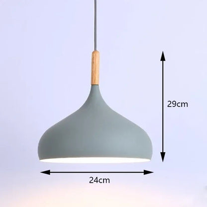 Nordic Industrial Colorful Metal Pendant Light