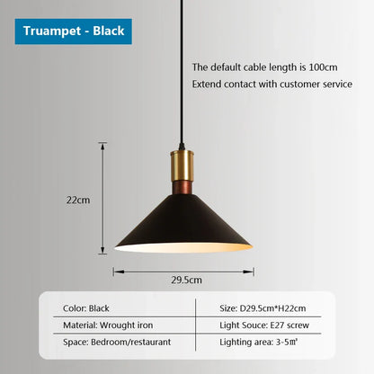DecorBites™ Industrial Loft Pendant Lamps Iron Chandeliers for Home, Restaurant & Living Room