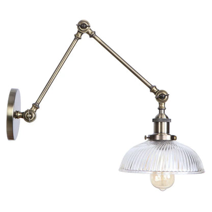 DecorBites™ LED Glass Swing Arm Wall Lamps for Bedroom, Bathroom, and Stairway