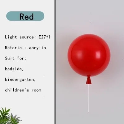 DecorBites™ Kids' Balloon Pendant Chandelier LED Hanging Lamp for Living Room