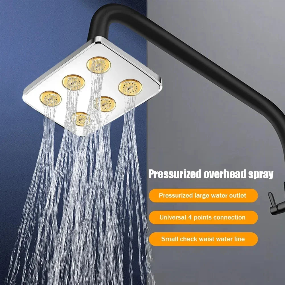 Brass Rotatable Rainfall Shower
