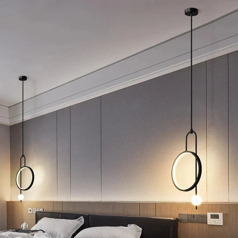 DecorBites™ LED Ring Pendant Chandelier for Home Dining Living Bedroom Suspension
