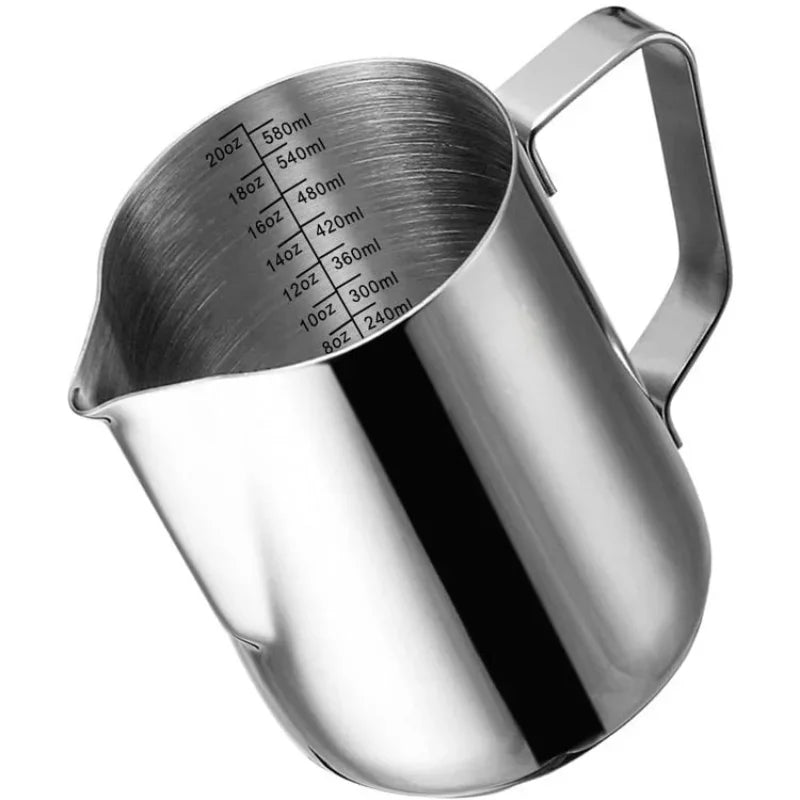 DecorBites™ Barista Stainless Steel Milk Frothing Jug Latte Art Flower Cup