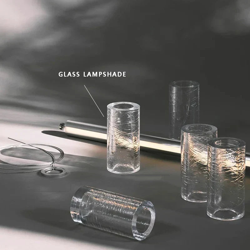 DecorBites™ Glass LED Chandelier: Modern Italian Design for Dining Room, Kitchen Island, or Home Luxury