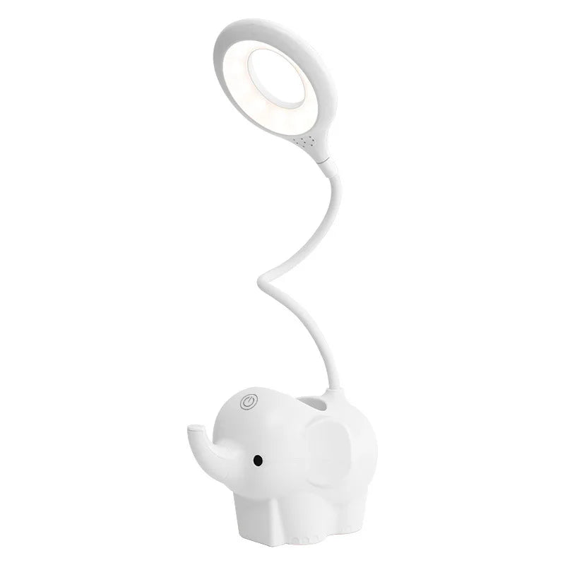 DecorBites™ Elephant LED Table Lamp: Three Color Temperature Adjustable Eye Protection Learning Light