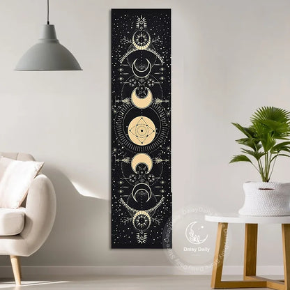 Bohemian Moon Phase Wall Hanging Tapestry by Decobites - Chic Home Decor