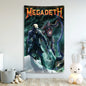 Megadeths Vintage Rock Skull Tapestry for Bar Decoration by Decobites