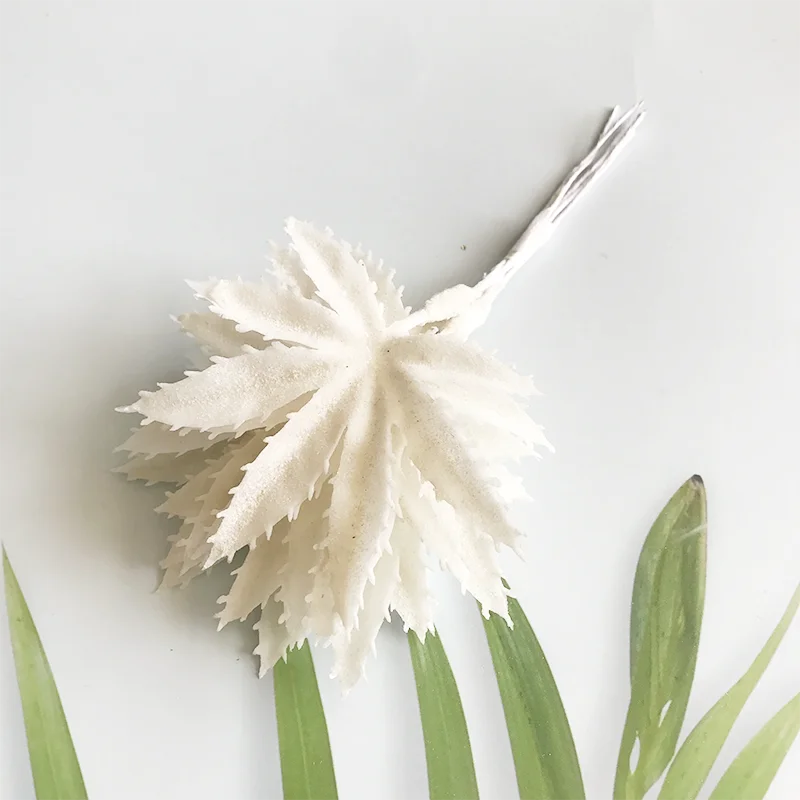 DecorBites™ Ramo de bayas y estambres de flor de cerezo color marfil para decoración navideña y de bodas DIY