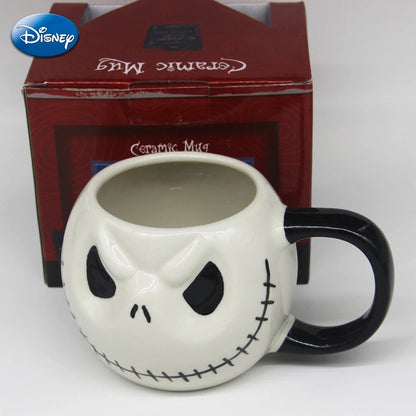 Disney The Nightmare Before Christmas Ceramic Mugs Cartoon Figure Jack Skellington Men Women Creative Coffee Mugs Kids Water Cup