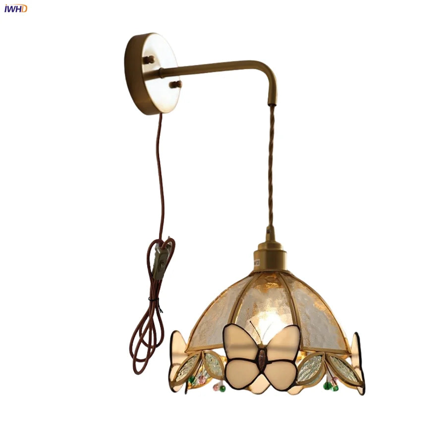 DecorBites™ Butterfly Glass LED Wall Lights - Modern Nordic Style Bedside Lamp