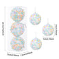 1Box Christmas Ball Ornament Balice Ice Cream Candy Shapes Xmas Tree Hanging  Pendants Home Party Navidad Christmas Decor 2024