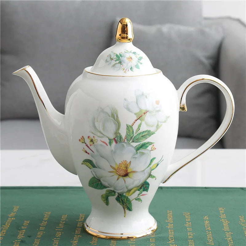 Green Floral Ceramic Set