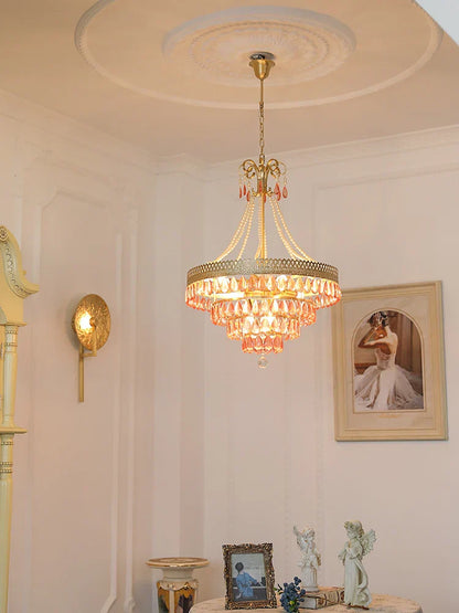 Lámpara de techo LED DecorBites™ con forma de gota de agua de cristal para vestíbulo y entrada