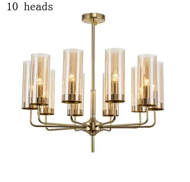DecorBites™ Glass Chandelier: Elegant Nordic Design Hanging Lamp for Kitchen Island, Restaurant, and Home