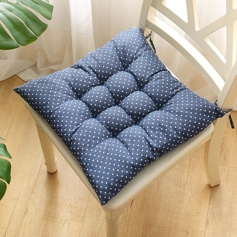 Decobites Square Cotton Upholstery Chair Cushion for Office, Home, Car, Garden, or Lounge