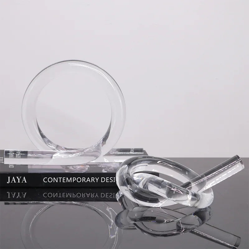 Adornos DecorBites™ de nudos geométricos de cuerda acrílica - Figuras decorativas para el hogar