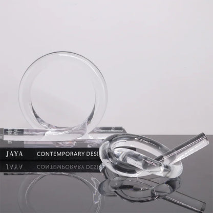 Adornos DecorBites™ de nudos geométricos de cuerda acrílica - Figuras decorativas para el hogar