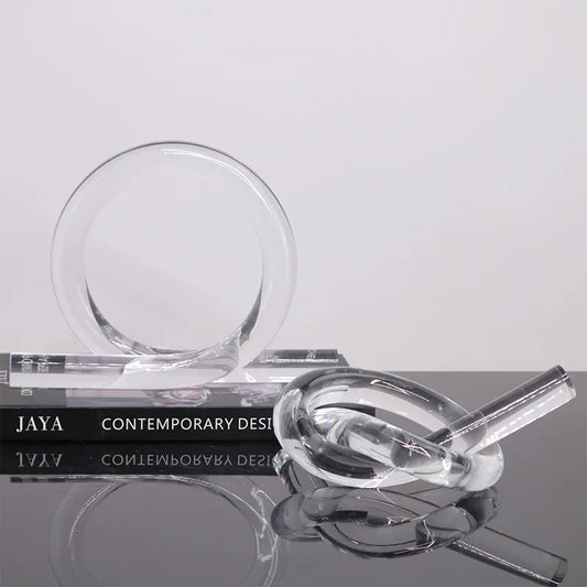 Adornos DecorBites™ de nudos geométricos de cuerda acrílica - Figuras decorativas para el hogar