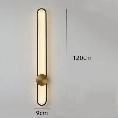 Lámpara de pared LED larga DecorBites™ para sala de estar, mesilla de noche o pared trasera del televisor
